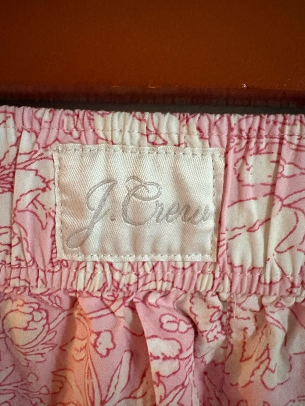 J. Crew Pink & Cream Floral Pajama Shorts - Picture 2 of 4